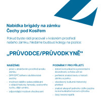 Nabídka brigády na zámku Čechy pod Kosířem - průvodce