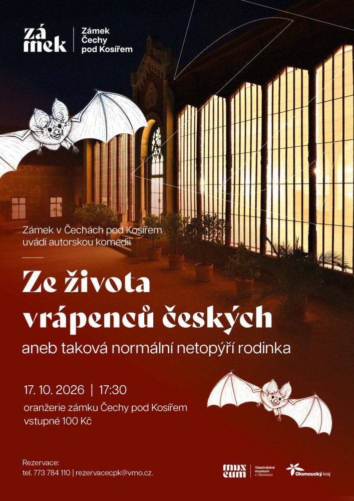 Ze života vrápenců: divadlo v zámecké oranžérii
