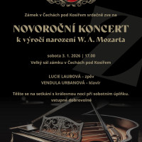 Novoroční koncert ve Velké sále zámku k výročí narození W. A. Mozarta