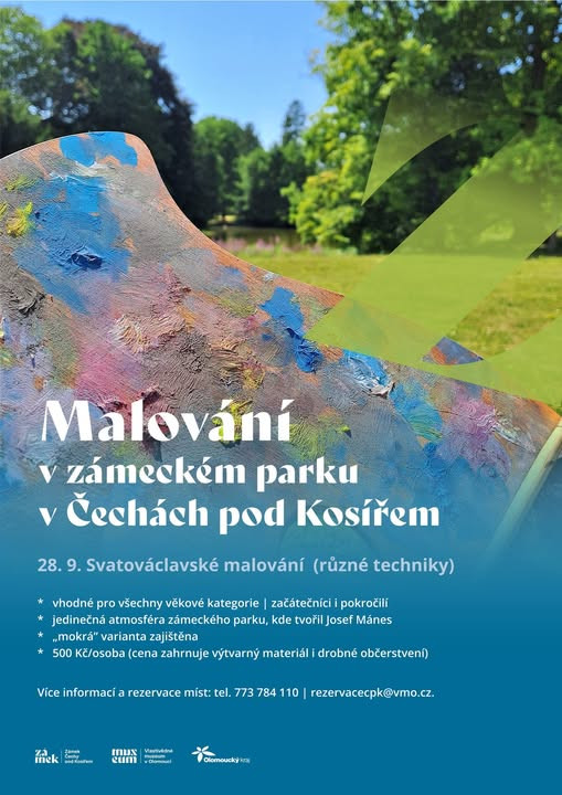 Svatováclavské malování v zámeckém parku