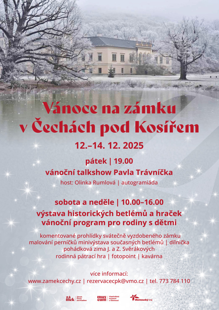 Vánoce na zámku v Čechách pod Kosířem, 12.-14. 12. 2025