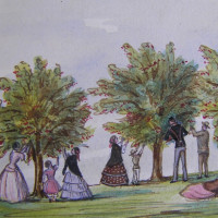 Obrázek ze skicáře, pol. 19. století