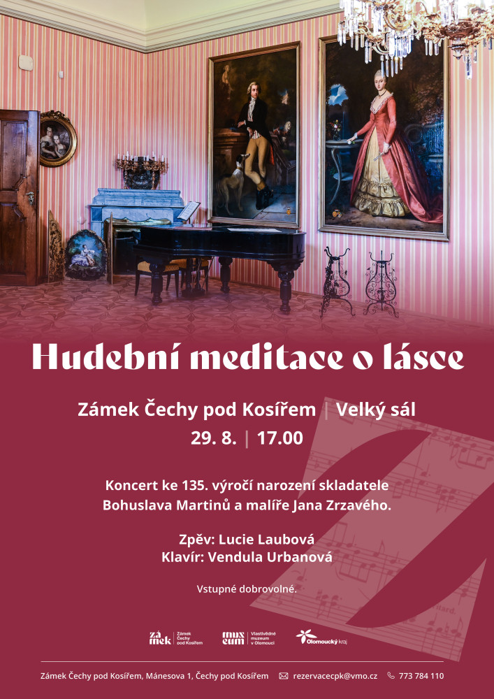 Hudební meditace o lásce - koncert ve Velkém sále zámku